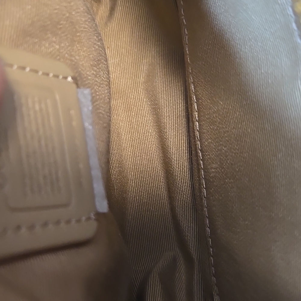 Coach Pink and Cream Signature Crossbody Bag - Picture 5 of 12